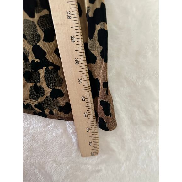 NWT Citiknits Brown Asymmetrical Tunic Top XL Slinky Travelers - Picture 9 of 9